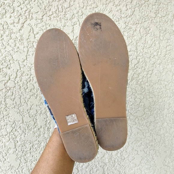 VALENTINO Blue Camo Denim Stars Espadrilles 38